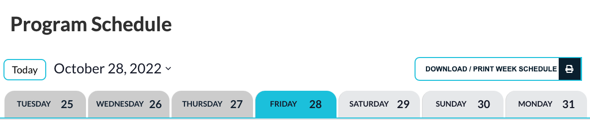 live program navigation example